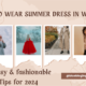 HOW TO WEAR SUMMER DRESS IN WINTER